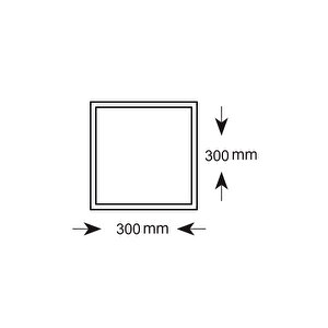 Hl-3524 5 Adet 24 Watt 30x30 Clip-in Backlight Led Panel Armatür Natürel