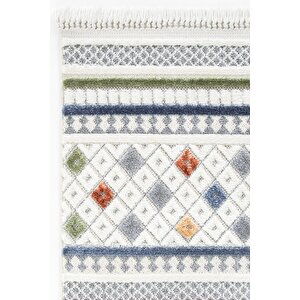 Pietra 7801 Multi Bukle Salon Halısı Yumuşak Çocuk Halısı Koridor Halısı Kesme Halı Yolluk 120x500 cm