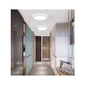 Hl-3318 18 Watt Sıva Üstü Yuvarlak Led Panel - 18w Yuvarlak Panel Beyaz