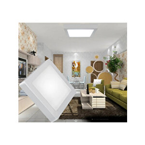 Hl-3218 18 Watt Sıva Üstü Kare Led Panel - 18w Kare Panel Beyaz