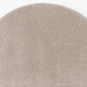 Plain Bej Salon Halısı Yumuşak Çocuk Halısı Kesme Yolluk Koridor Halı Yuvarlak Büyük Halı 80x80 cm