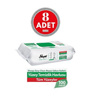 Easy Clean Yüzey Temizlik Havlusu 100' Lü 8 Adet
