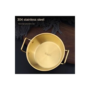 1 Adet Çelik Gold Mini Sunum Sahan (10 Cm)