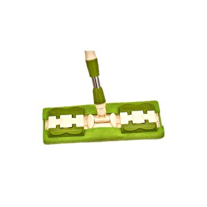 Ayarlı Yer Duvar Mopu Mandallı Mop Ergonomik Saplı Paspas Takımı 2 Adet Mikro Bez