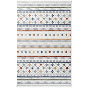 Pietra 7801 Multi Bukle Salon Halısı Yumuşak Çocuk Halısı Koridor Halısı Kesme Halı Yolluk 80x250 cm