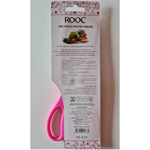 Çok Amaçlı Özel Tasarım Mutfak Makası (koyu Pembe)
