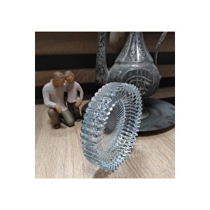 Kristal Lüks Cam Küllük 14cm Şeffaf