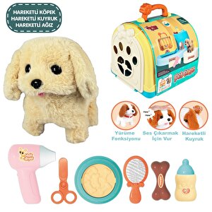 Vardem Hareketli Köpek Ve Işıklı Sesli Şeffaf Kafes Seti 3615