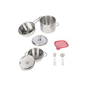 Vardem 8 Parça Yapışmaz Tencere Tava Seti Metal 1818-3