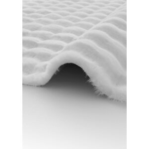 Cool Halı Sofia Beyaz Halı Yıkanabilir Halı Yumuşak Uzun Tüylü Suni Kürk Halı Tavşan Post Peluş Halı