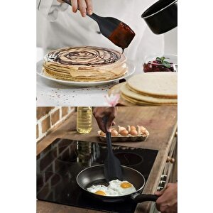 6lı Takım Yanmaz Yapışmaz Mutfak Pasta Slikon Yumurta Fırçası Kaşık Bıçak Spatula Seti
