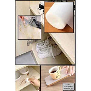 Kaymaz Dolap İçi Çekmece Raf Örtüsü Kaymaz Taban 45cm X10mt
