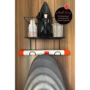 Ütü Düzenleyici Ütü Masası Tutacağı Masa Askısı Ütü Sepeti Çamaşır Odası Organizer Banyo Düzenleyici