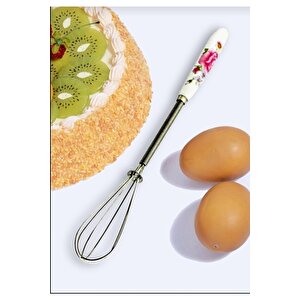 3'lü Porselen Saplı Mini Çırpıcı