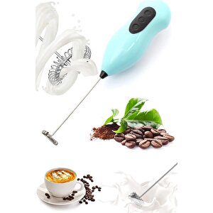 Kahve Köpürtücü Pilli Mini Mixer Kahve Süt Köpürtücü Karıştırıcı