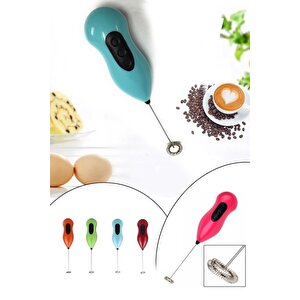 Mini Mikser Kahve Süt Köpürtücü Karıştırıcı Cappucino Mixer Pilli Çırpıcı Bz000018