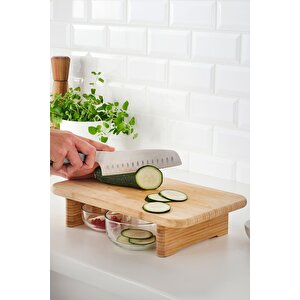 Standlı Bambu Doğrama Tahtası  Kesme Tahtası