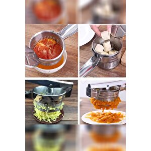 Patates Ezici - Patates Püresi Yapıcı - Paslanmaz Çelik Bebek İçin Püre Tüm Sebze Ve Meyvelere Uygun