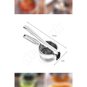 Patates Ezici - Patates Püresi Yapıcı - Paslanmaz Çelik Bebek İçin Püre Tüm Sebze Ve Meyvelere Uygun