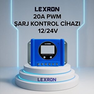 20A Amper Pwm 12/24V Şarj Kontrol Cihazı Solar Regülatör Lexron