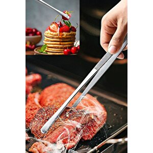 Masterchef Pratik Cımbız Maşa Pişirme Cımbızı Çelik Maşa 30cm Çelik Cımbız Pişirme Çevirme Maşası