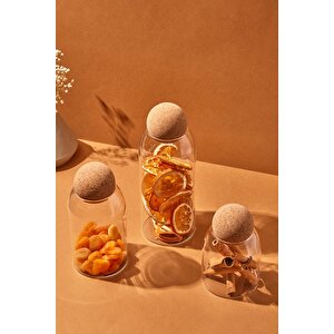 Romelu Top Ahşap Kapaklı Cam Kavanoz Ve Baharat Seti Fma023326
