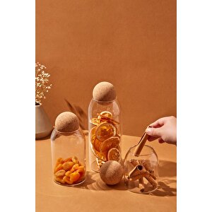 Romelu Top Ahşap Kapaklı Cam Kavanoz Ve Baharat Seti Fma023326