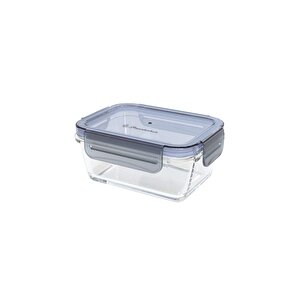 Lockie&lock Dikdörtgen Saklama Kabı 330 Cc Gri