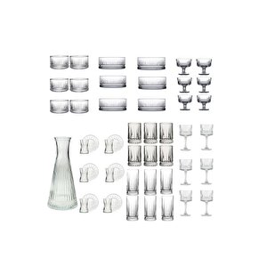 Elysia 49 Parça Bardak, Sunumluk, Çerezlik , Dondurmalık Full Çeyiz Seti