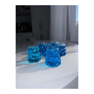 6 Adet Boncuk Şekli Kahve Yanı Mini Kahve Bardağı 75 Ml