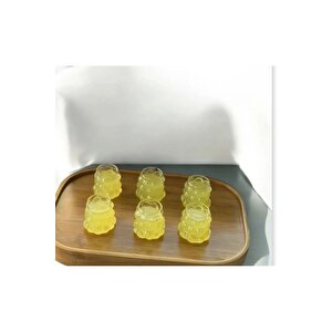 6 Adet Boncuk Şekli Kahve Yanı Mini Kahve Bardağı 75 Ml