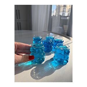 6 Adet Boncuk Şekli Kahve Yanı Mini Kahve Bardağı 75 Ml