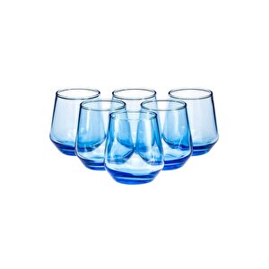 Allegra 6'lı Kahve Yanı Bardağı - Mavi Fma03183 081oa