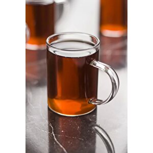 3'lü Borosilikat Isıya Dayanıklı Termisil Cam Kupa Bardak (3 X 200 Ml)