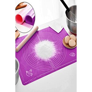 65x45 Cm Büyük Boy Silikon Hamur Açma Matı