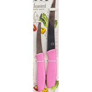 Morzahome Rooc 2'li Meyve Sebze Renkli Biçak-pembe