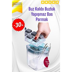 Buz Kalıbı Buzluk Yapışmaz Bas Parmak