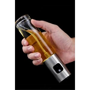 Sprey Yağlık Cam Püskürtmeli Fısfıs 100 Ml Yağdanlık Airfryer Yağ Sirke Limon Püskürtme Şişesi