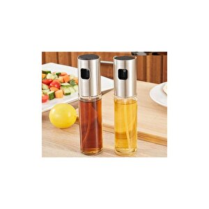 Zeytinyağı Cam Sprey Şişesi Sirke Yağ Püskürtücü Barbekü Sosu Yağdanlık 100ml