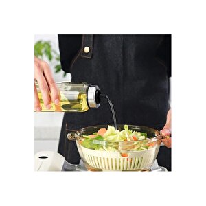 2 Adet Cam Yağlık Sirkelik 500 Ml Borosilikat Damlatmaz