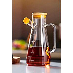Gael 2'li Bambu Kapak Cam Yağlık 900ml