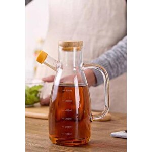 Gael 2'li Bambu Kapak Cam Yağlık 900ml
