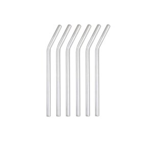 Şeffaf 6lı Cam Eğimli Pipet 4 Paket