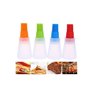 Hazneli Silikon Yağ Sos Ve Yumurta Fırçası Silikon Yumurta Sarısı Sürme Fırçası