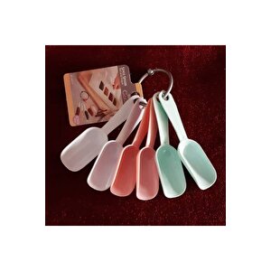 Baharat Kaşığı 6 Lı Renkli Mini Baharat Kaşığı