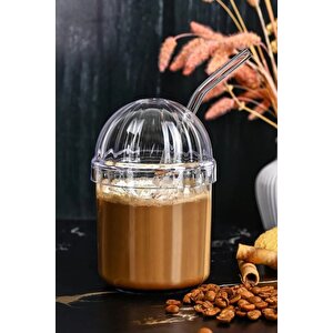 Dome Pipetli Akrilik 2'li Bardak Seti - 400ml
