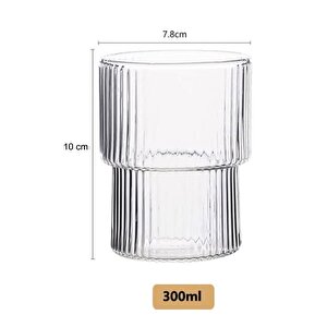 ( 10 Adet ) Akrilik Origami Stilli Meşrubat Bardağı | Soğuk Içecek Sunum Dekoratif Bardak 300 Ml