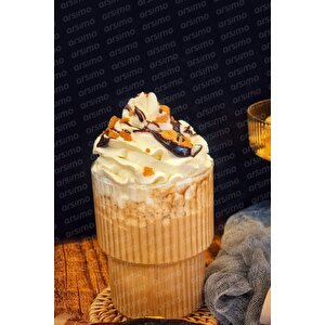 ( 10 Adet ) Akrilik Origami Stilli Meşrubat Bardağı | Soğuk Içecek Sunum Dekoratif Bardak 300 Ml