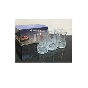 12'li Timeless Çay Bardağı Kristal Kesme Bardak Sadece Bardak