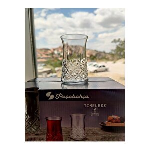 12'li Timeless Çay Bardağı Kristal Kesme Bardak Sadece Bardak